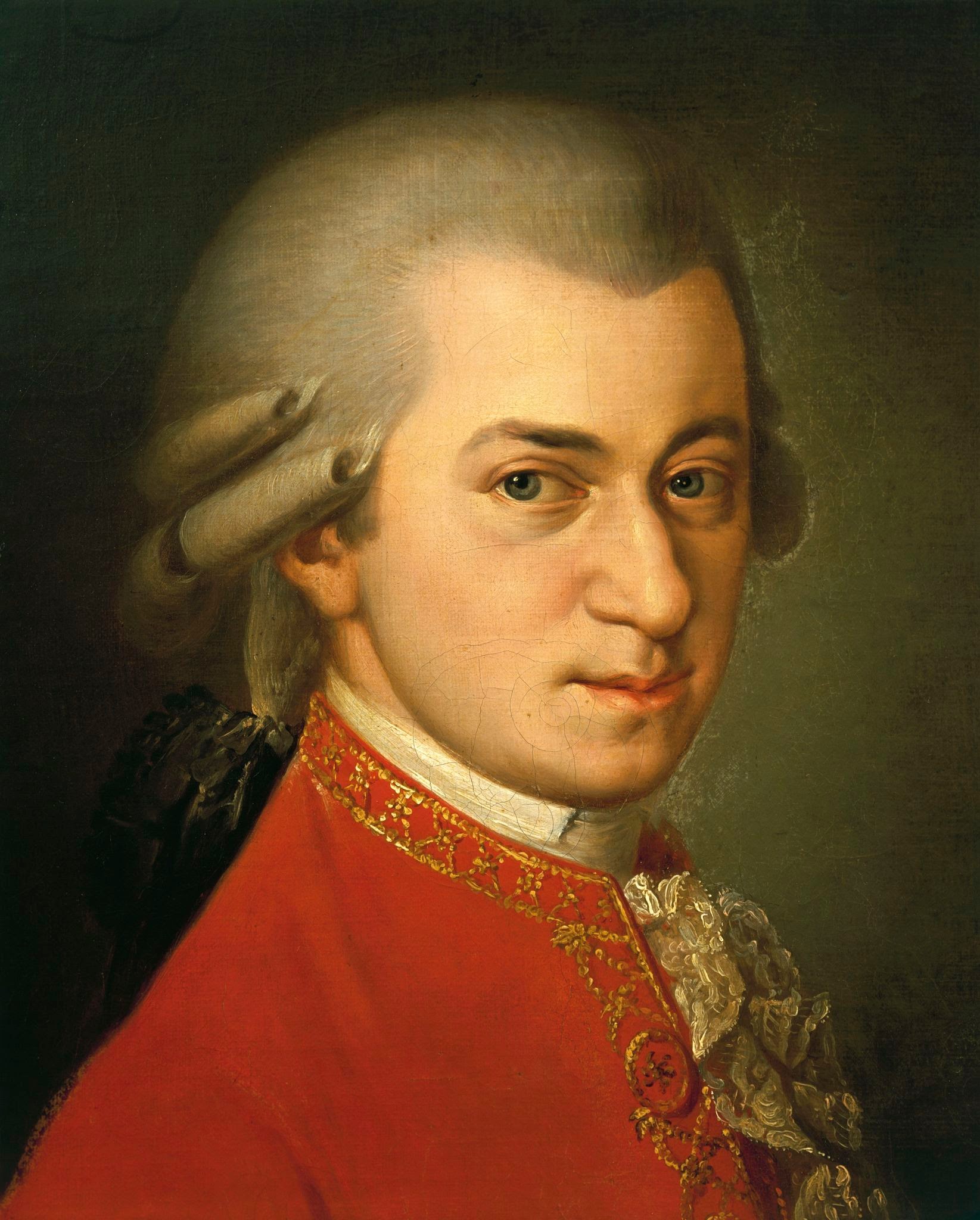 UNSPECIFIED - CIRCA 1986:  Austria - 18th century. Portrait of Wolfgang Amadeus Mozart (Salzburg, 1756 - Vienna, 1791), Austrian composer and pianist. Detail.  (Photo By DEA / A. DAGLI ORTI/De Agostini/Getty Images)